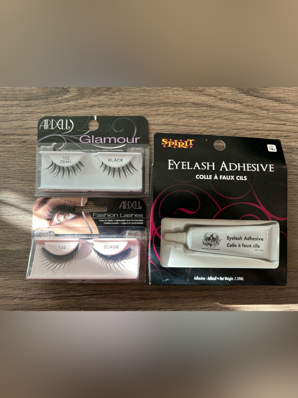 Eyelashes and Adhesive